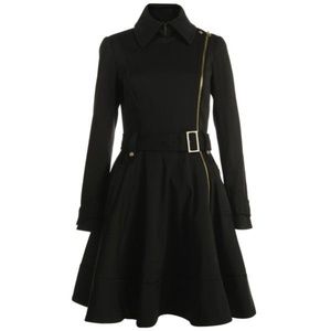 Ted Baker Alesia Side Zip Flare A-line Trench Coat